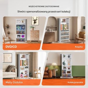 Szafka na Płyty CD/DVD z Regulowanymi Półkami 240 Płyt 6