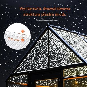 Panele poliwęglanowe do szklarni 24 szt. 61x122 cm dachowe zielone 11