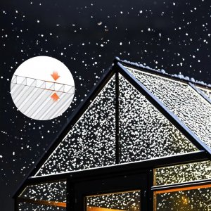 Panele poliwęglanowe do szklarni 24 szt. 61x122 cm dachowe zielone 6