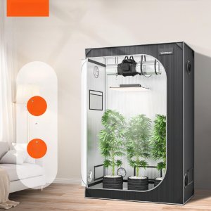 Namiot do uprawy hydroponicznej 120x60x180cm z oknem i tacą do roślin 5