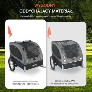 Vevor Przyczepa Rowerowa dla Psa 40 kg 10