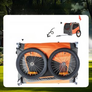 Vevor Przyczepka rowerowa dla psa do przewozu transporter do 30 kg 11