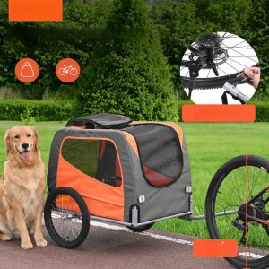 Vevor Przyczepka rowerowa dla psa do przewozu transporter do 30 kg 12