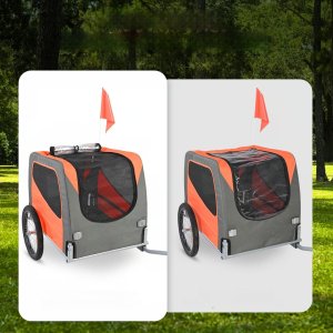 Vevor Przyczepka rowerowa dla psa do przewozu transporter do 30 kg 9