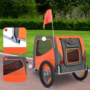 Vevor Przyczepka rowerowa dla psa do przewozu transporter do 30 kg 10