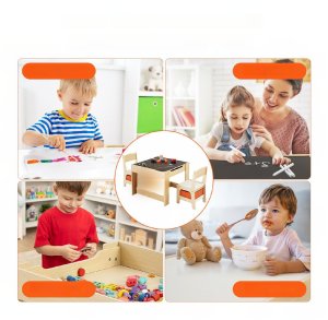 Zestaw Mebli dla Dzieci Stolik i 2 Krzesełka 5