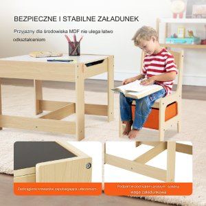 Zestaw Mebli dla Dzieci Stolik i 2 Krzesełka 10