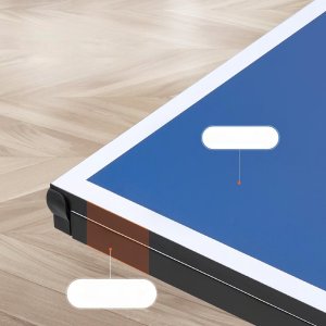 Stół do tenisa stołowego Vevor Stół do tenisa stołowego składany mocny ping pong 25 mm zestaw piłka siatka 11