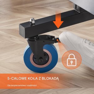Stół do tenisa stołowego Vevor Stół do tenisa stołowego składany mocny ping pong 25 mm zestaw piłka siatka 4