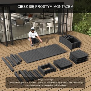 Vevor 7-Częściowy Zestaw do Jadalni 6