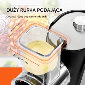 ELEKTRYCZNA SZATKOWNICA WARZYW TARKA ROZDRABNIACZ 10 cm 3