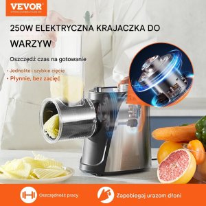 ELEKTRYCZNA SZATKOWNICA WARZYW TARKA ROZDRABNIACZ 10 cm 7