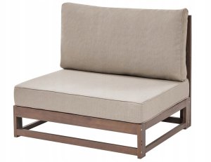 Duży zestaw wypoczynkowy TIMOR Drewno akacjowe (certyfikat FSC®) Ciemne drewno Uniwersalny dla 5 osób 6