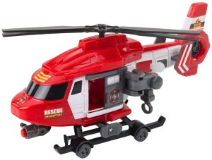 LeanToys Helikopter ratunkowy akcesoria światło dźwięk 1:16 2