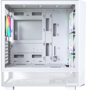 Montech X5 PC-Gehäuse, Midi-Tower, E-ATX, ARGB, Tempered Glass - weiß 4