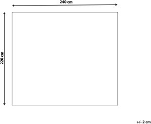 Narzuta na łóżko RAGALA Bawełna 220 x 240 cm Jasnobeżowy 3