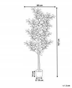 Sztuczna roślina doniczkowa 167 cm FICUS TREE 3