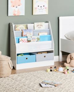 Regał na książki 3 półki TUMBY 74 cm Biały 2