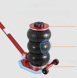 Podnośnik pneumatyczny 3t do samochodów szybki lifting 44.9cm czerwony 6