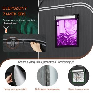 Namiot do uprawy roślin namiot uprawowy 122 x 61 x 183 cm 3