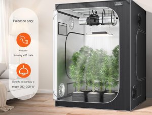 Namiot do uprawy roślin namiot uprawowy 152 x 152 x 203 cm 13