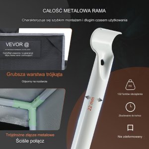 Namiot do uprawy roślin namiot uprawowy 152 x 152 x 203 cm 8