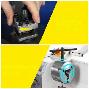 Tokarka do metalu 1100W 220x750mm zmienna prędkość cyfrowa MT5 MT2 4