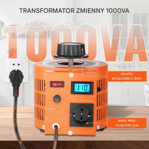 Regulator napięcia 1000V 0-300V 6,6A z wyświetlaczem LCD CE 3