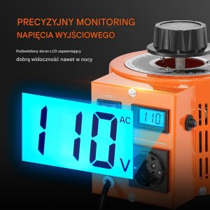 Regulator napięcia 1000V 0-300V 6,6A z wyświetlaczem LCD CE 6