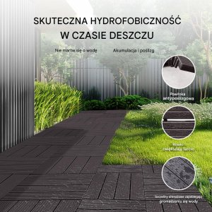 Podest Tarasowy Kompozytowy Podłoga na Taras Brązowy 36 szt. 3