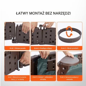 Vevor Piaskownica okrągła z pokrywą 120 x 120 cm 4