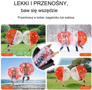 Vevor Dmuchana Pompowana Kula do Zabawy Zderzania się Bumper Bubble 5