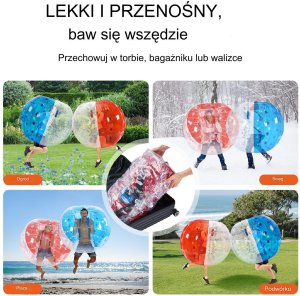 Vevor Dmuchane Pompowane Kule do Zabawy Zderzania się Bumper Bubble 11