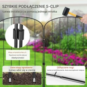 Płot Ogrodowy 28 Części 61 x 33 cm 5