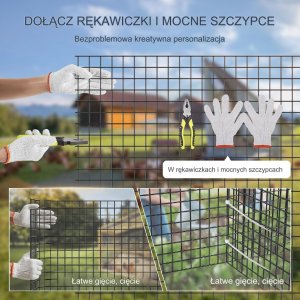 Siatka Hodowlana Metalowa Ogrodowa Ocynkowana 1.22x30.48 m 2