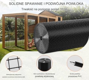Siatka Hodowlana Metalowa Ogrodowa Ocynkowana 1.22x30.48 m 7