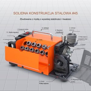 Vevor Ostrzałka szlifierka do wierteł 3-13 mm 4
