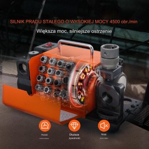Vevor Ostrzałka szlifierka do wierteł 3-20 mm 7