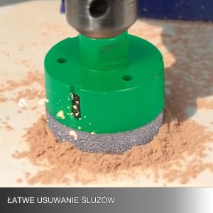 Otwornice diamentowe do betonu gresu płytek koronki zestaw 20-68mm 6szt. 11