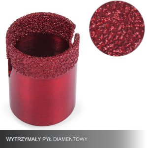 Otwornice diamentowe do betonu gresu płytek koronki zestaw 20-68 mm 10 szt. 3