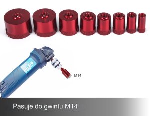 Otwornice diamentowe do betonu gresu płytek koronki zestaw 20-68 mm 10 szt. 8