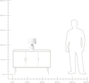 Lampa stołowa ARAPEY Papier-mch Biały 11