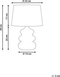 Lampa stołowa ARAPEY Papier-mch Biały 3