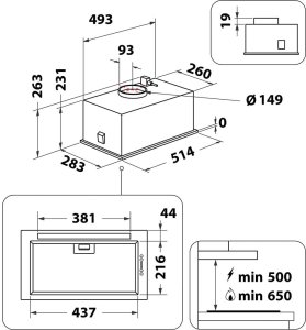 Imontuojamas gartraukis Whirlpool WCTH 63F LEB X 5