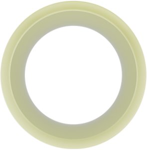 SkinVibe PonyGadget - Guma do włosów, kremowa, XL (SV-006CR) 6