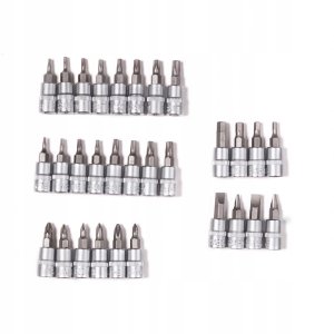 Zestaw narzędzi 216el. 1/4", 3/8", 1/2" (6-kątnych) (4-32mm) 5