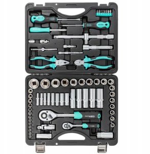 Zestaw narzędzi 69el. 1/4" i 1/2" (4-32mm) (6-kątnych) 3