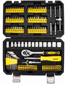 WMC ZESTAW NARZĘDZIOWY KLUCZE WKRĘTAKIBITY 130EL 4