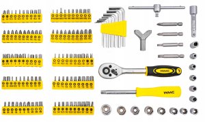 WMC ZESTAW NARZĘDZIOWY KLUCZE WKRĘTAKIBITY 130EL 8