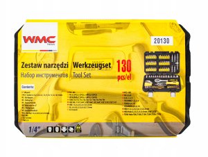 WMC ZESTAW NARZĘDZIOWY KLUCZE WKRĘTAKIBITY 130EL 10
